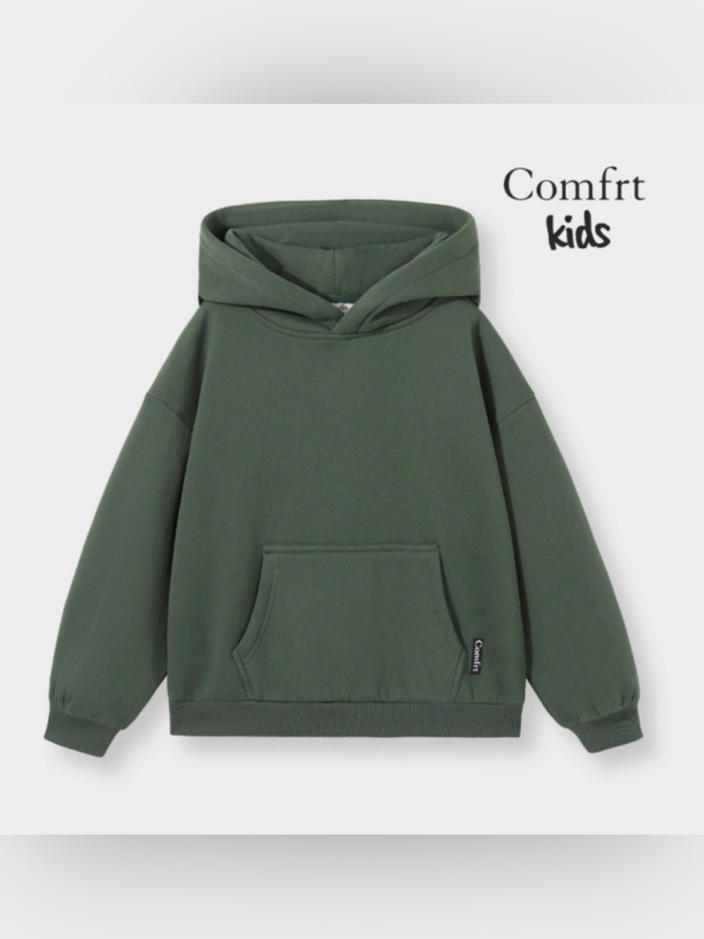 COMFRT Youth Kids Size M Green Hoodie Sweatshirt EUC- Comfy Warm